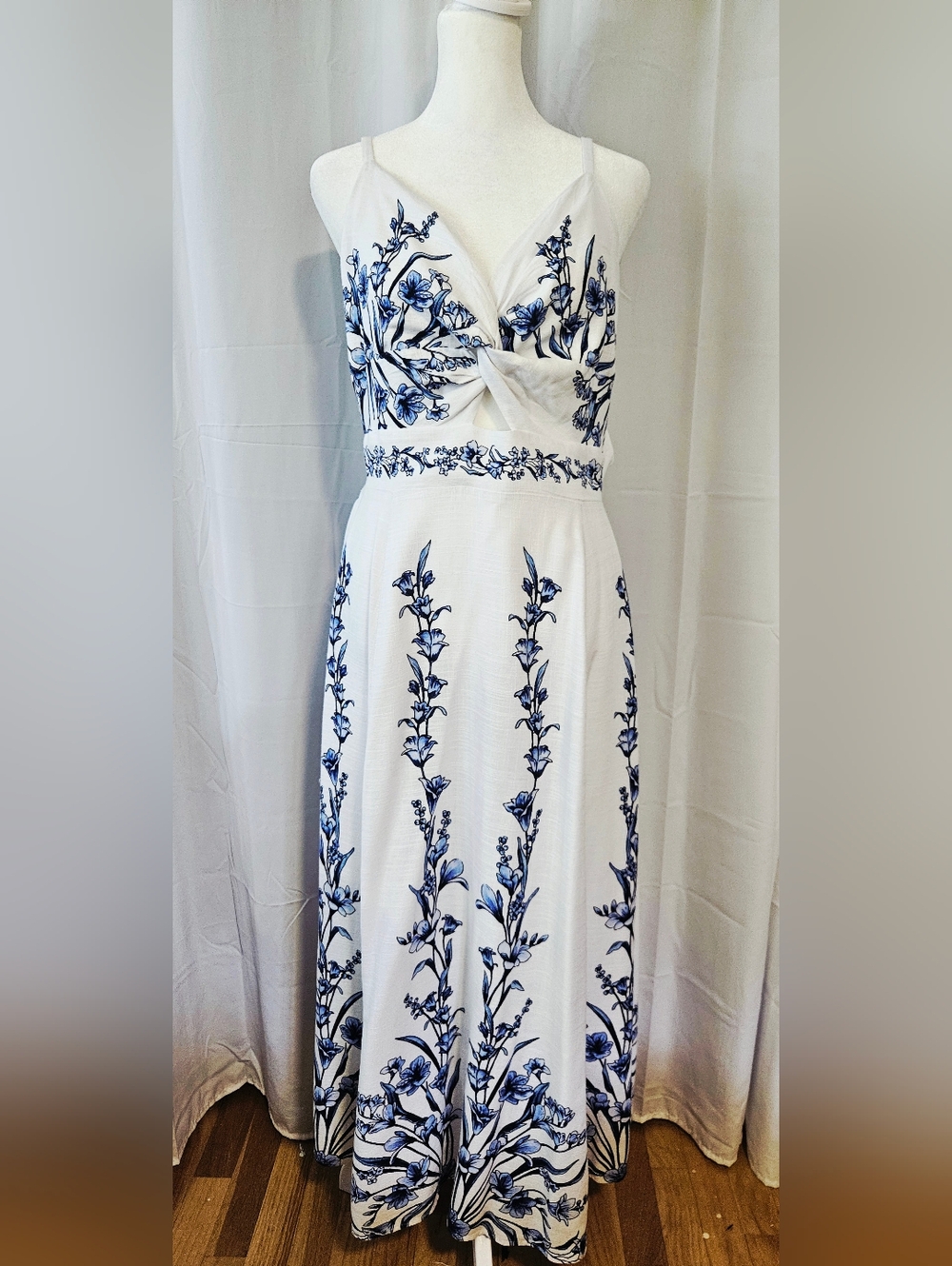 🔥 1.STATE Floral Maxi Dress | NWOT Never Worn | Fully Lined - Size L